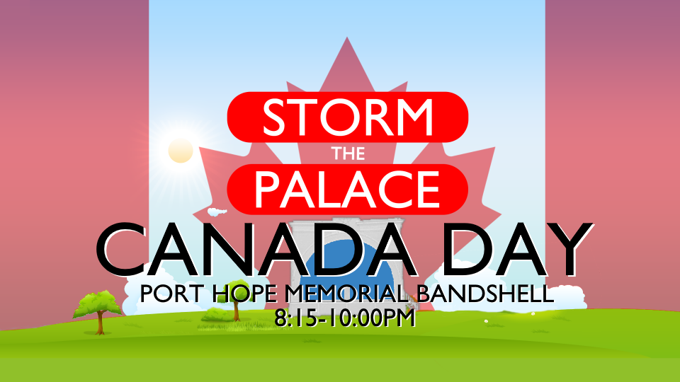 Storm The Palace 80's cover band toronto port hope retro depeche duran new order prince wedding party band shell free beer garden fireworks 