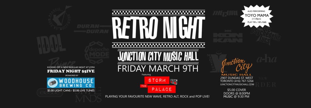 Retro 80s 90s party band toronto Storm The Palace wedding party corporate band