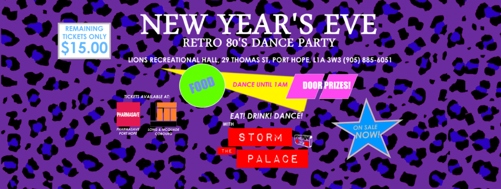 New Year's Eve 2015 Port Hope 80's Dance Party