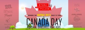 Canada Day Port Hope storm the palace 80s 90s retro cover band toronto party