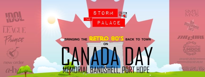 New Wave 1980s 1980's 80s Canada Day Port Hope storm the palace 80s 90s retro cover band toronto party