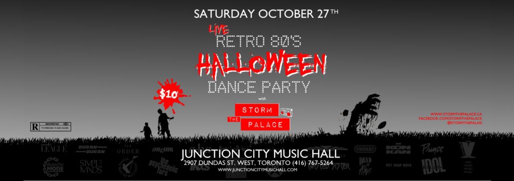 Junction City Music Hall Toronto Halloween 2018 Storm The Palace 80s cover band 80's 90s 90's retro toronto party band