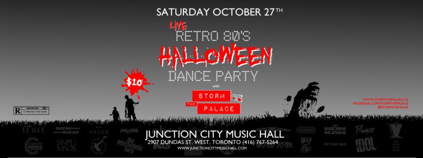 New Wave 1980s 1980's 80s Junction City Music Hall Toronto Halloween 2018 Storm The Palace 80s cover band 80's 90s 90's retro toronto party band