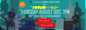 storm the palace retro 80s cover band toronto gta August 31 2017 bandshell port hope