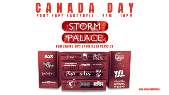 port hope New Wave 1980s 1980's 80s Storm The Palace retro 80's cover band toronto party benefit wedding ontario port hope Alternative synthpop old school Cobourg live music best premiere favourite greatest Retro Crush Neon Nostalgic Bomb Start UK Calling Rock The Wish Make A Wish Foundation