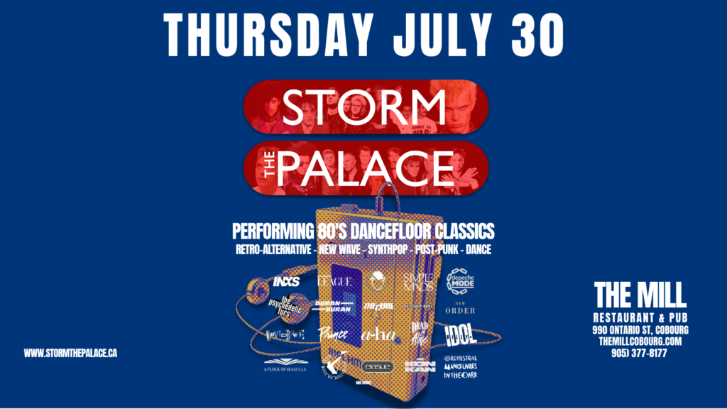 port hope New Wave 1980s 1980's 80s Storm The Palace retro 80's cover band toronto party benefit wedding ontario port hope Alternative synthpop old school Cobourg live music best premiere favourite greatest Retro Crush Neon Nostalgic Bomb Start UK Calling Cobourg mill pub restaurant golf