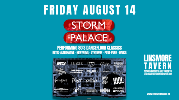port hope New Wave 1980s 1980's 80s Storm The Palace retro 80's cover band toronto party benefit wedding ontario port hope Alternative synthpop old school Cobourg live music best premiere favourite greatest Retro Crush Neon Nostalgic Bomb Start UK Calling linsmore tavern Danforth