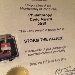 Storm The Palace Port Hope Civic Awards